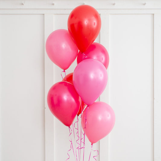Pink Raspberry Latex Balloon Bouquet (Helium Filled)
