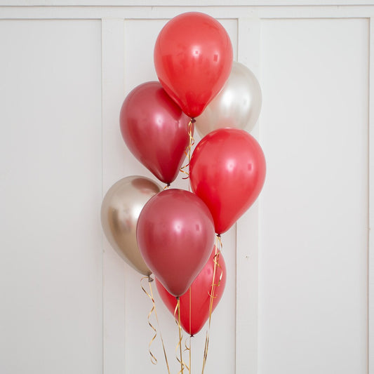 Cherry Bakewell Latex Balloon Bouquet (Helium Filled)