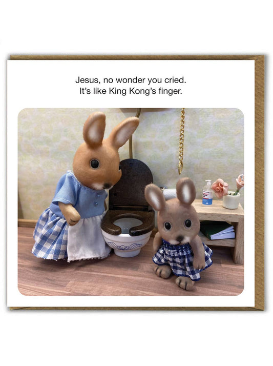 Funny Birthday Card - King Kong's Finger - by Forest_Fr1ends