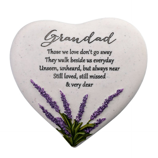 Thoughts Of You Heart Stone/Lavender-Grandad