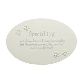 Thoughts of You Resin Memorial Plaque - Cat