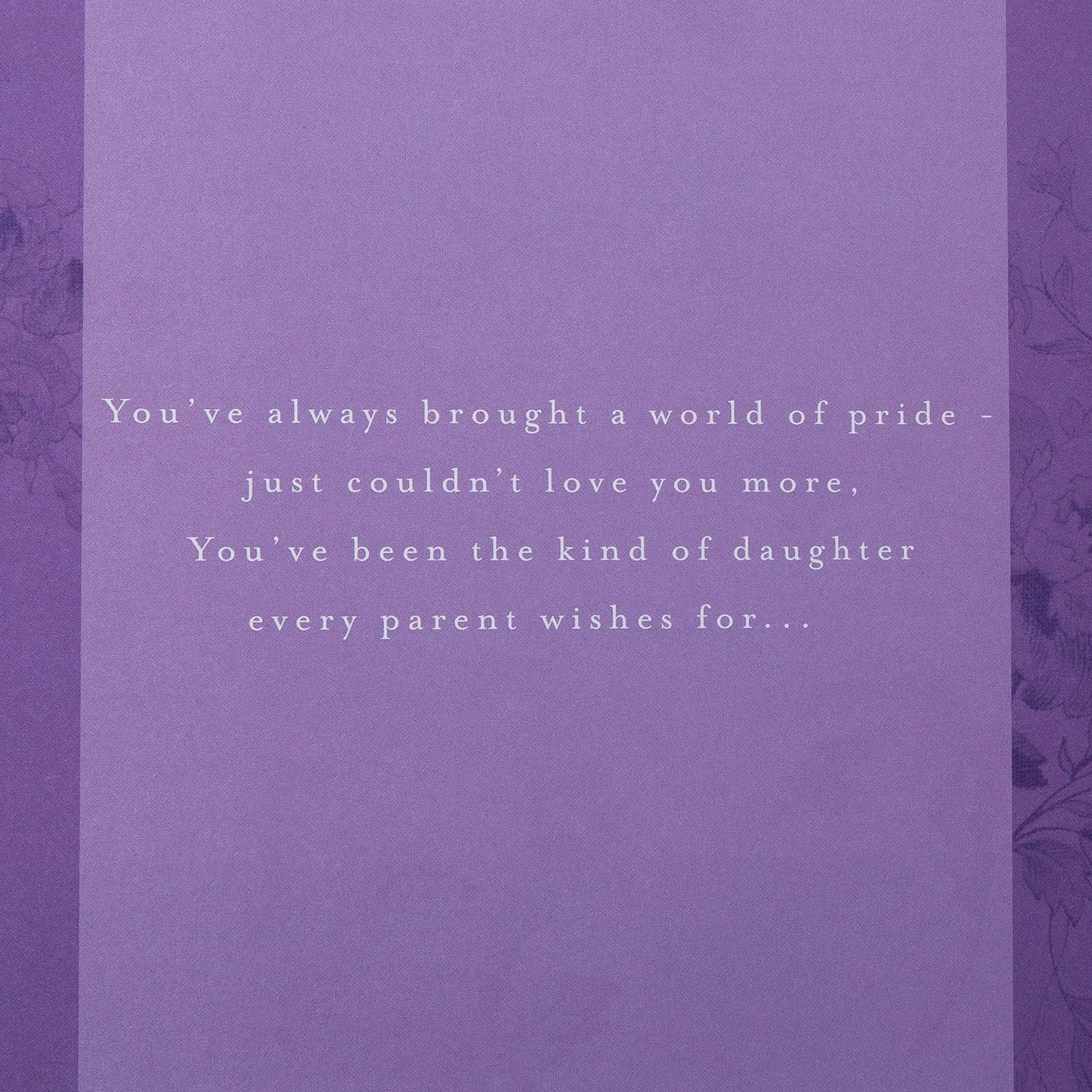 Birthday Card for Daughter with Floral Design and Verse