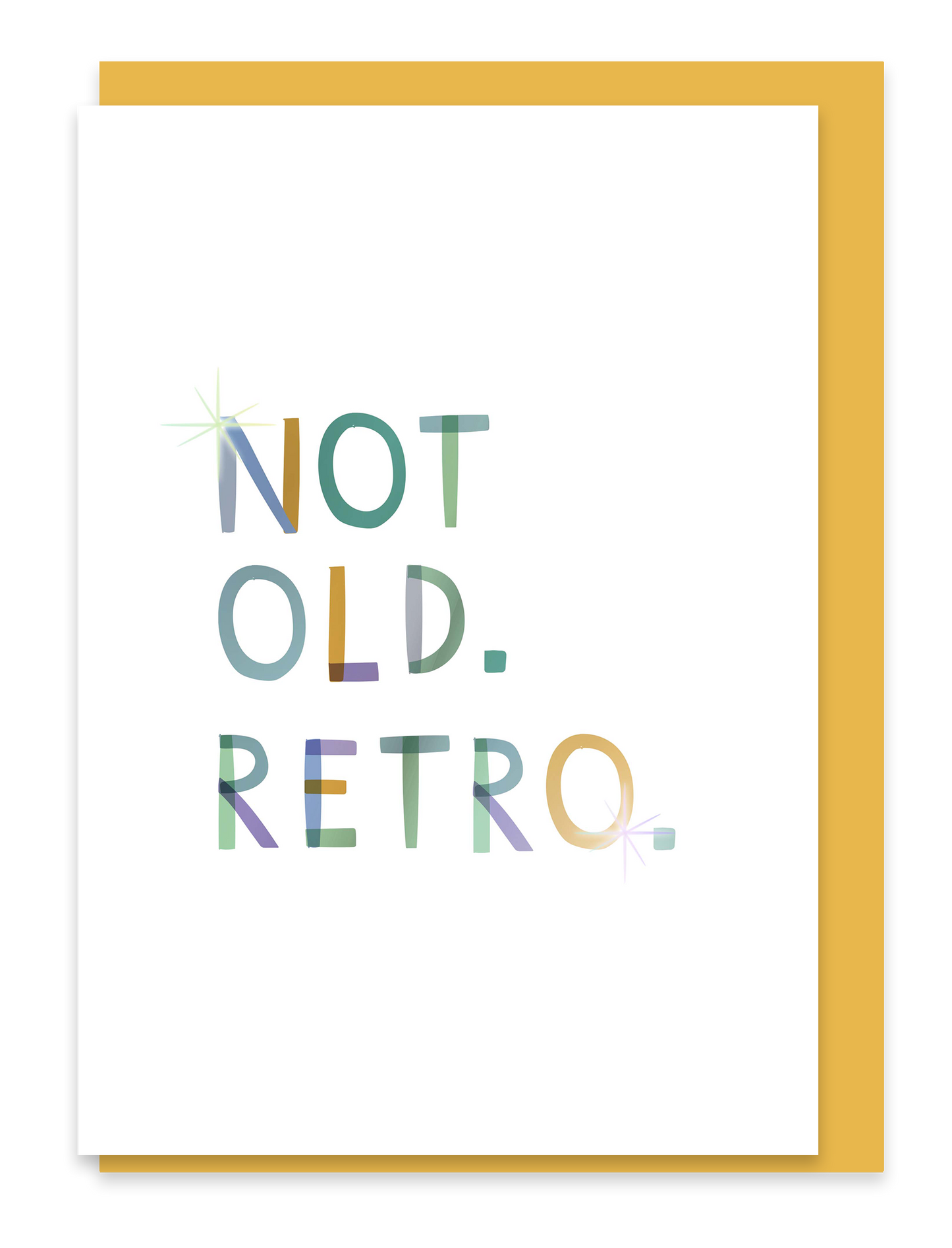 Not Old. Retro - Luxury Birthday Foiled Greeting Card