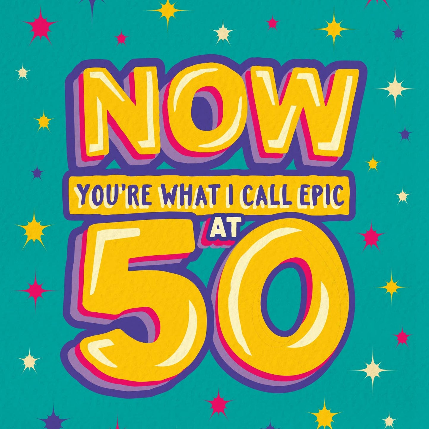 GA14 Funny epic 50th milestone birthday card