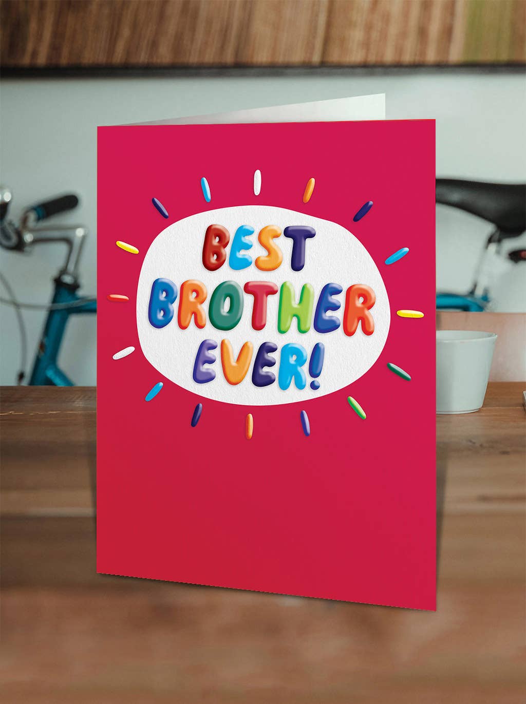 Brother Birthday Card - Best Brother Ever Embossed Card