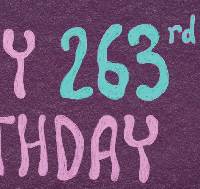 Happy 263rd Birthday - Funny Spooky Vampire Dracula Card