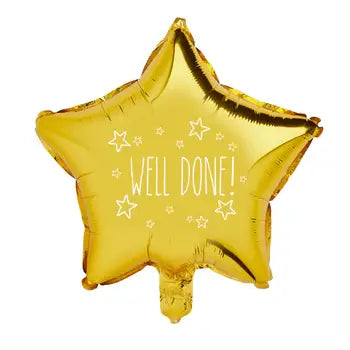 Gold Star 'Well Done' 20" Foil Balloon