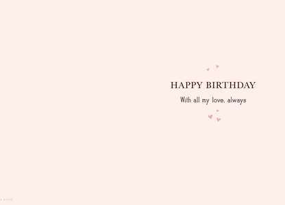 Birthday Card, Wife, Heart