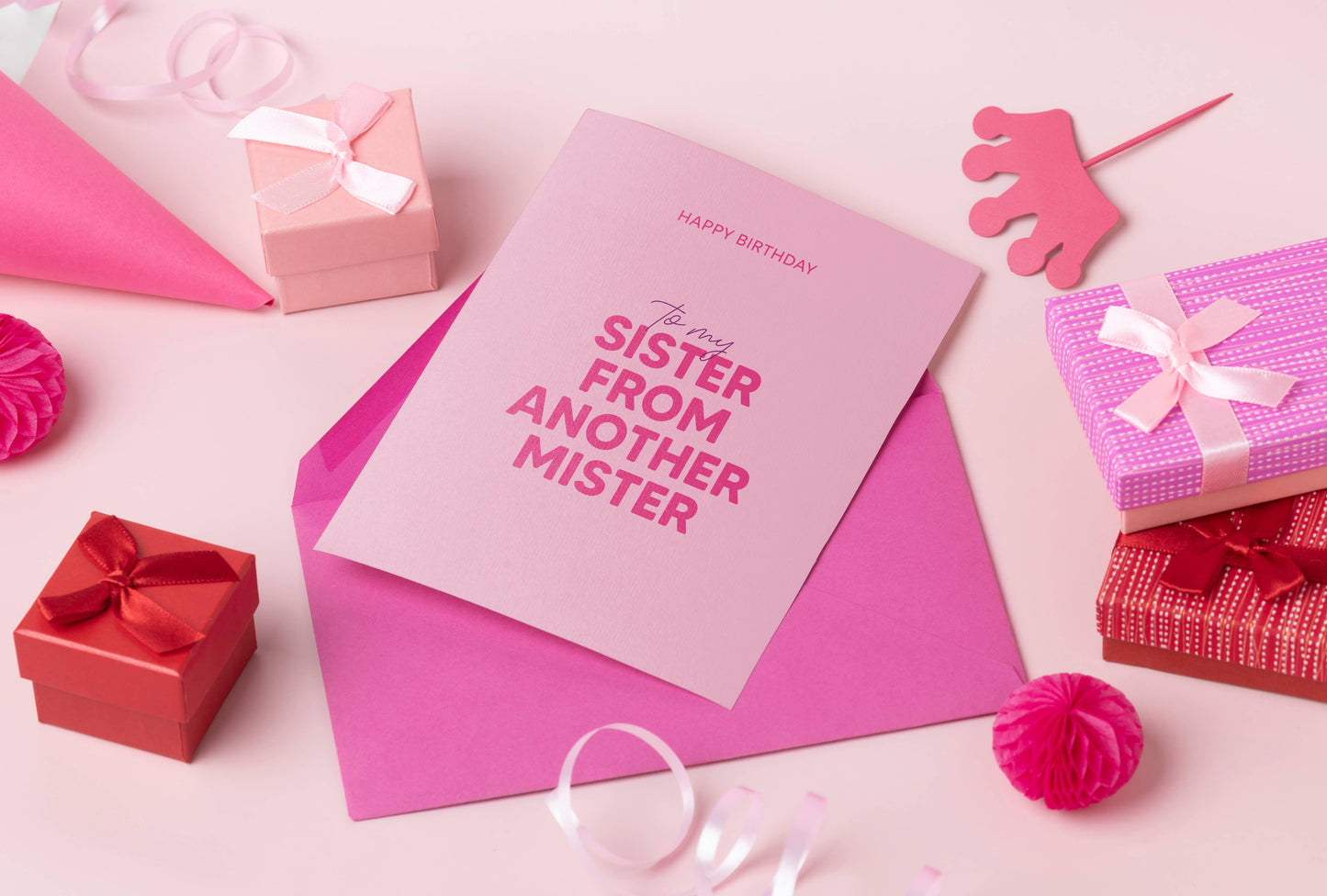 Sister From Another Mister Birthday Card