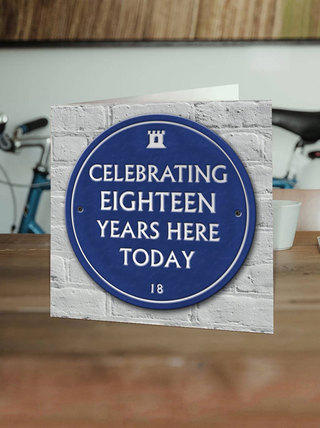 18th Birthday Milestone - Embossed Glossy Greetings Card