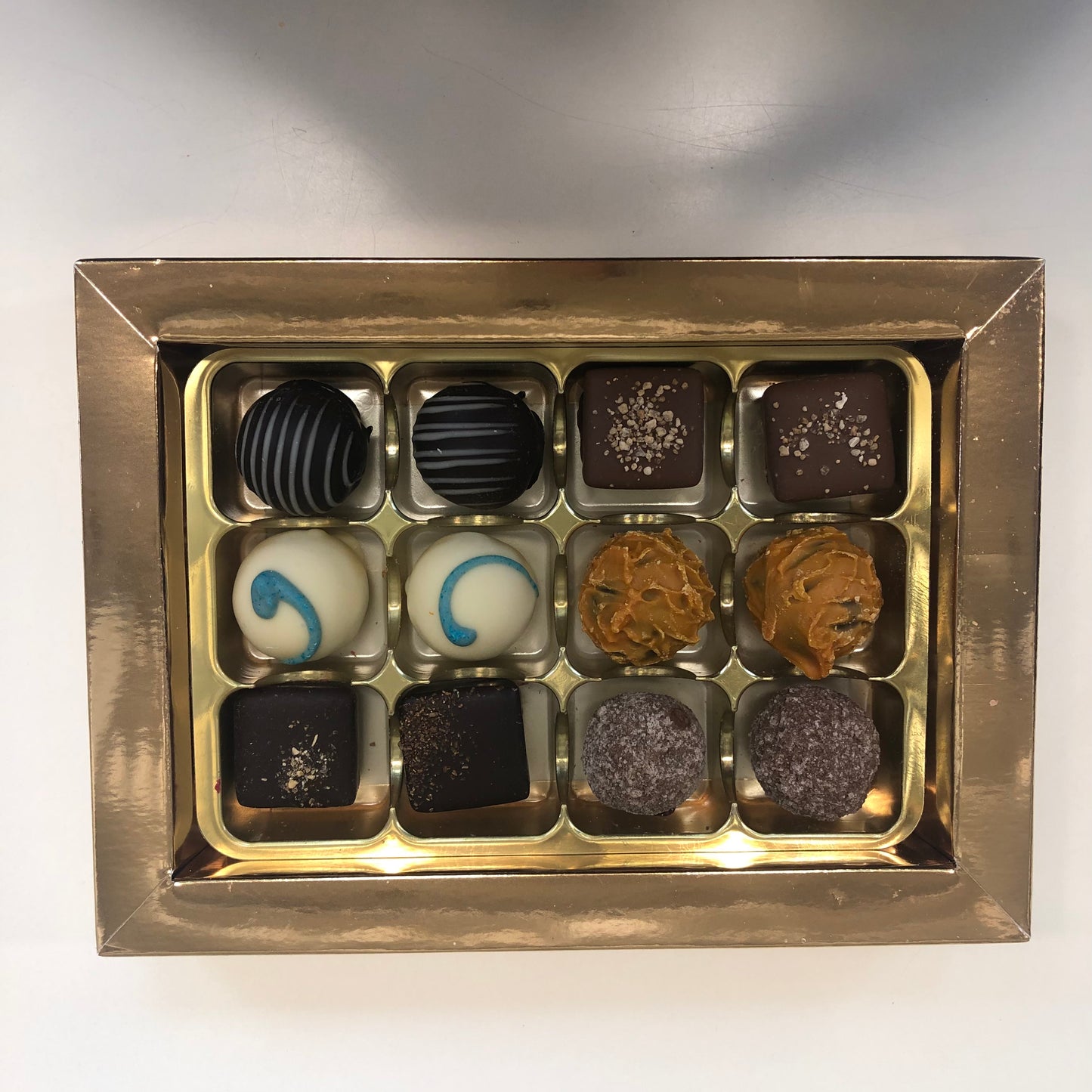 Select Your Own Black Luxury 12 Chocolate Gift Box