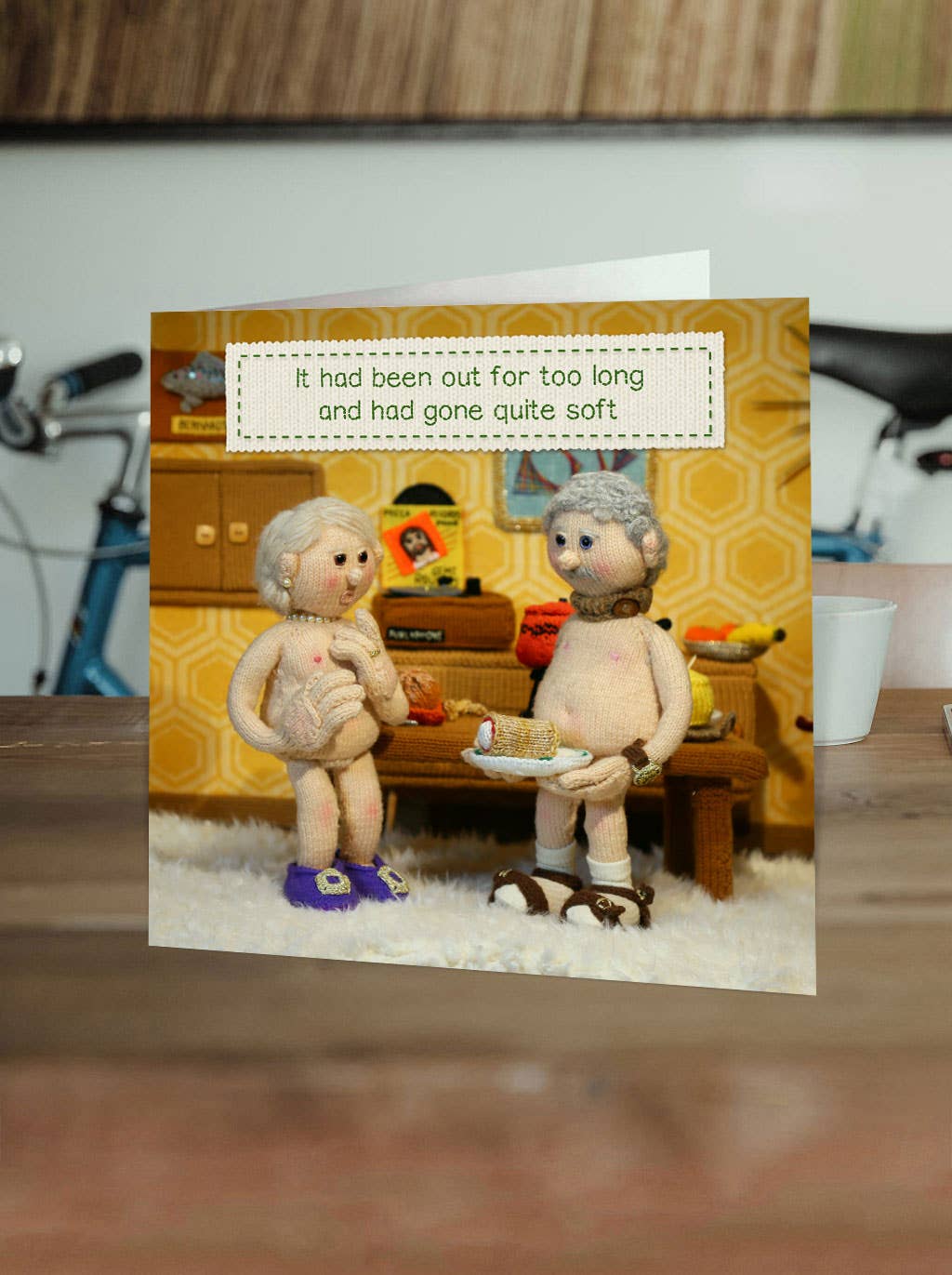 Funny Birthday Card - Gone Soft by Nudinits