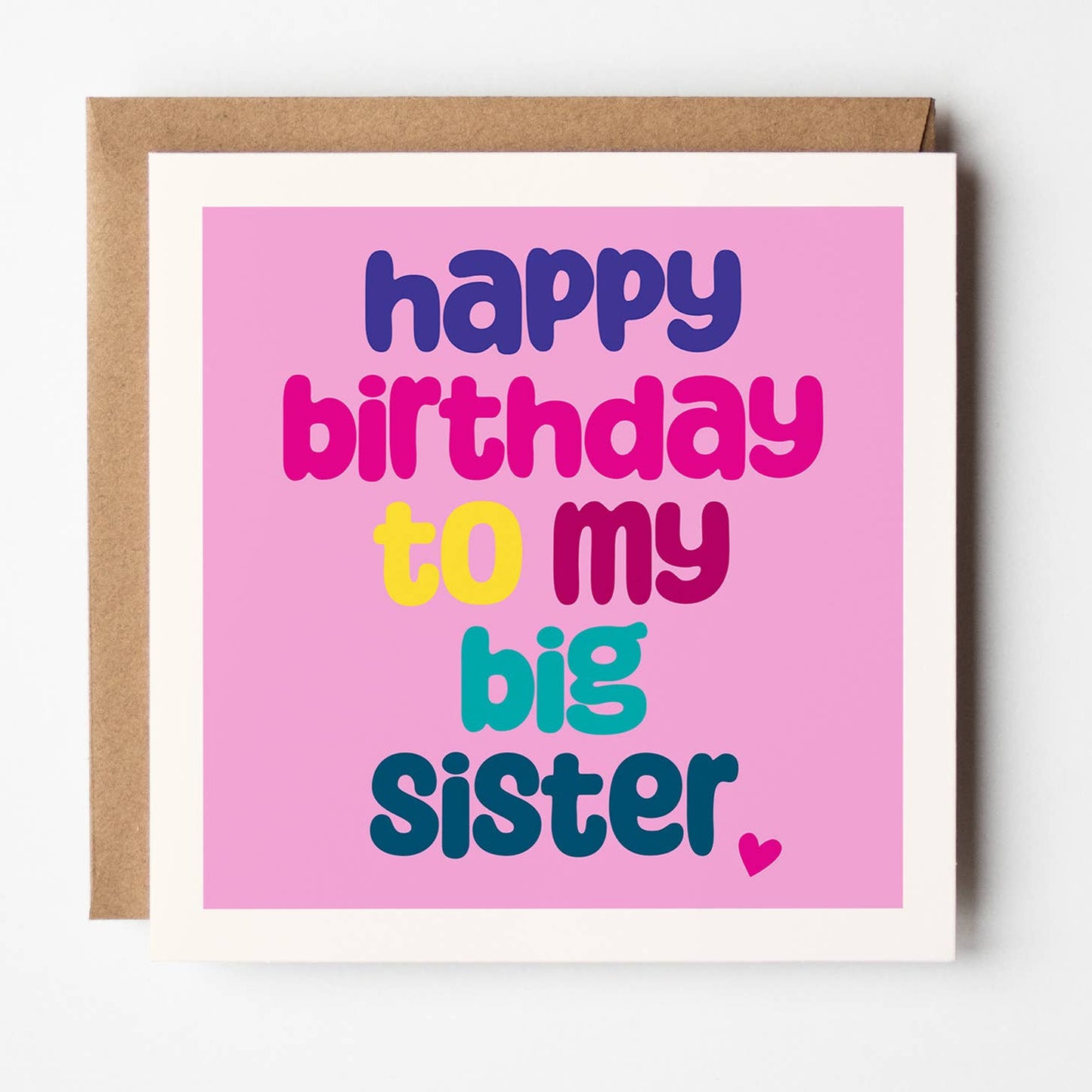 Birthday Big Sister - Family Card