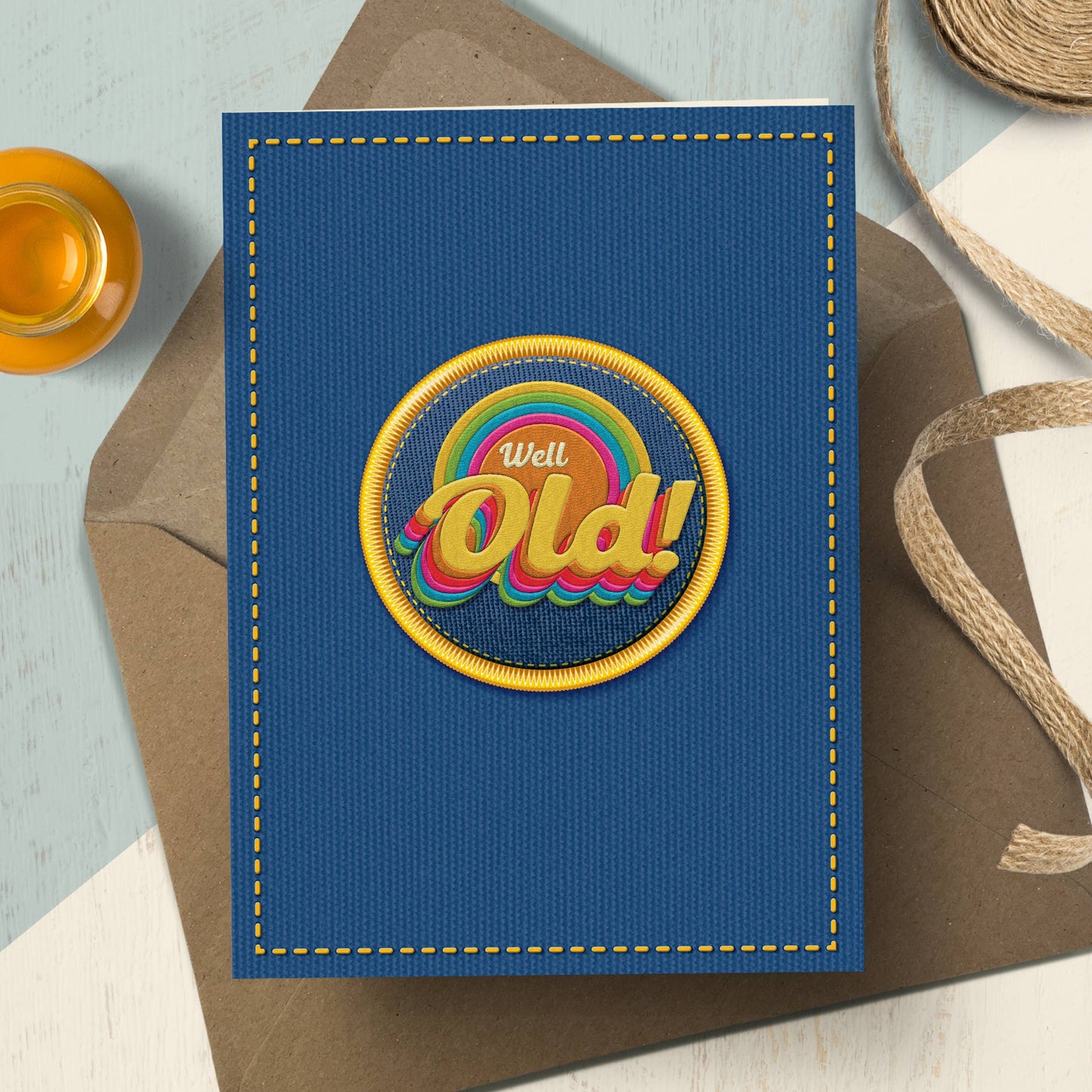 NAP10 Birthday card, well Old