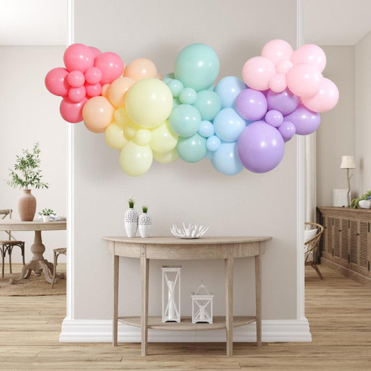 Pastel Rainbow 2m Latex Balloon Garland