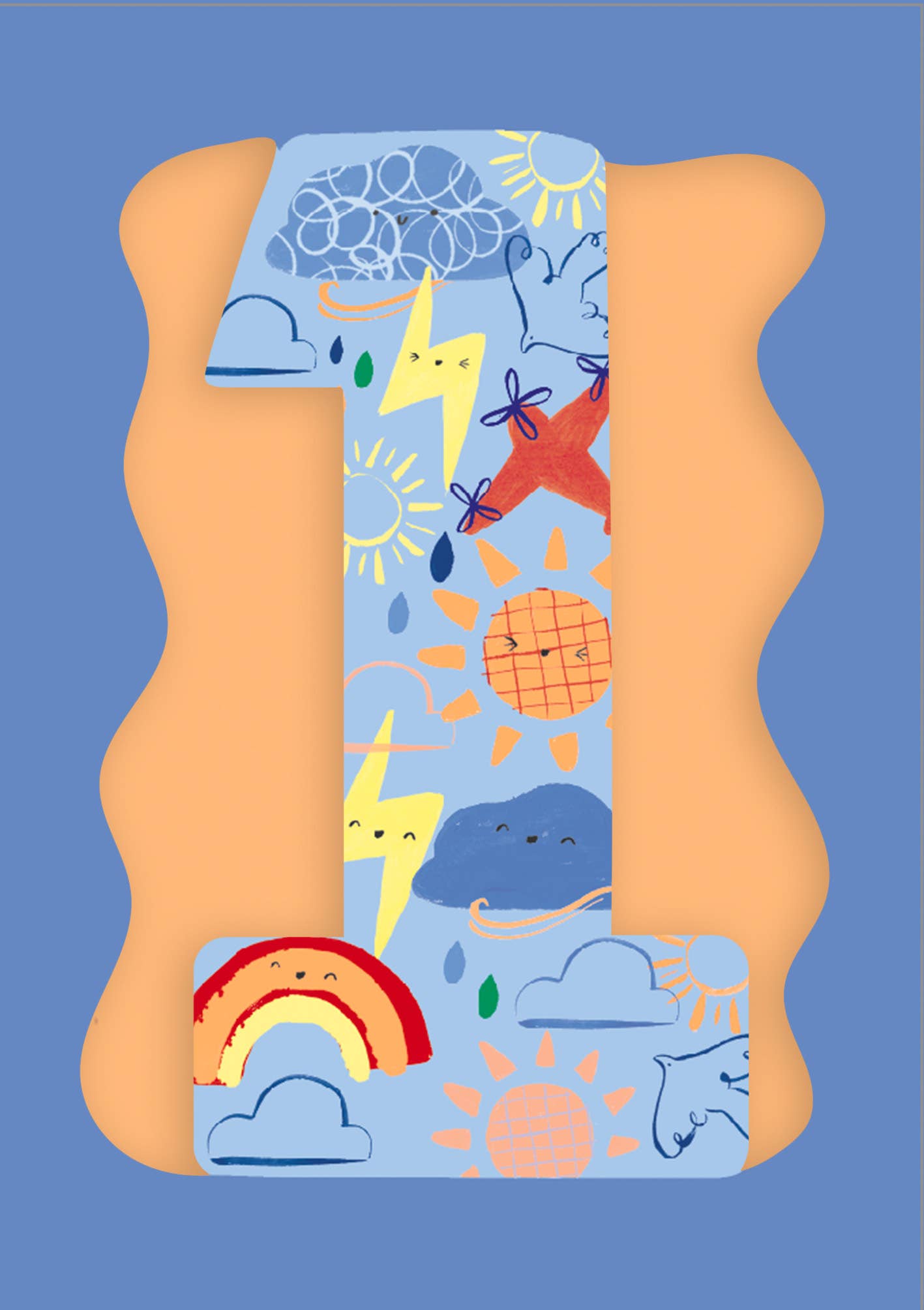 Doodle 1 Age Card Boys