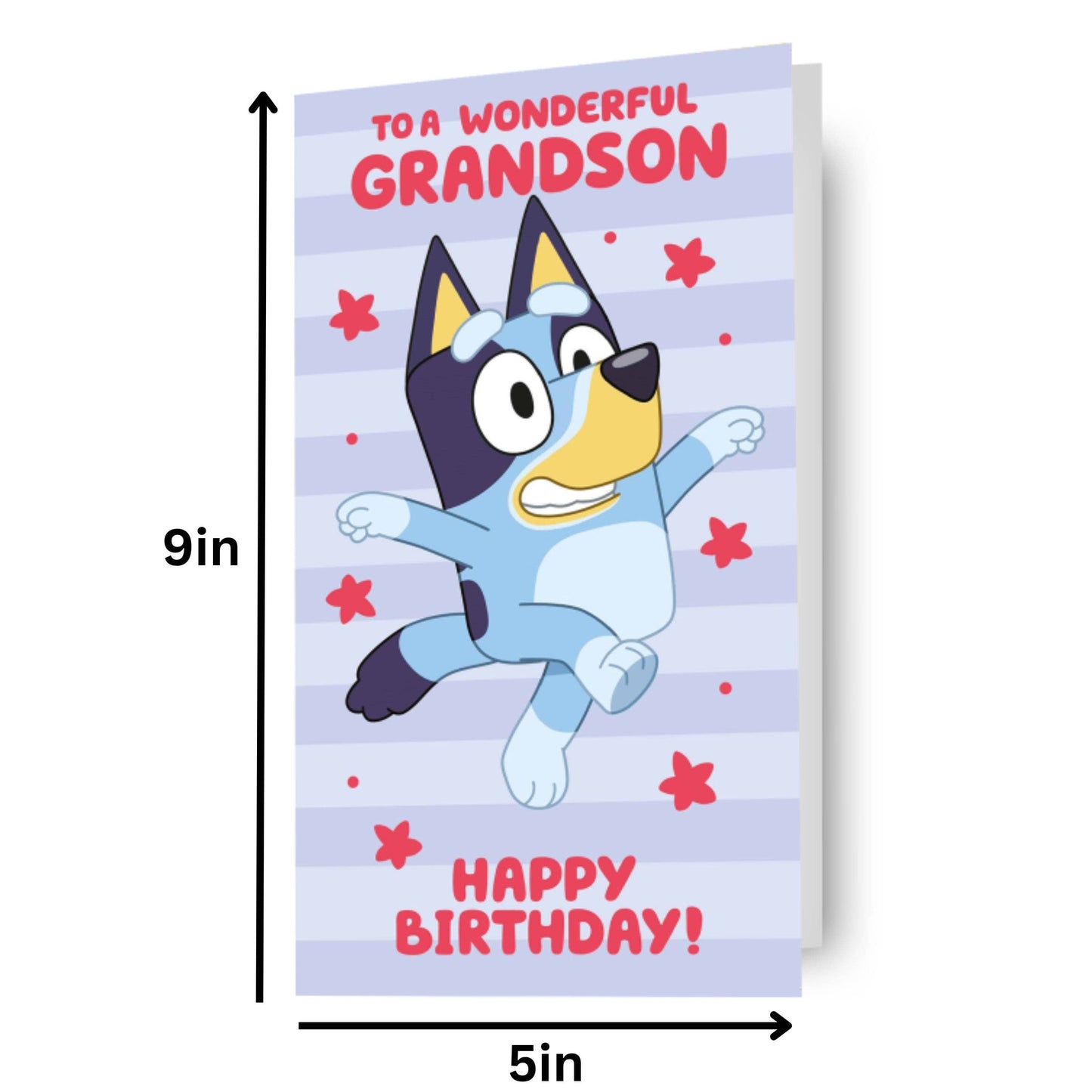Bluey 'Grandson' Birthday Card
