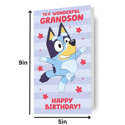 Bluey 'Grandson' Birthday Card