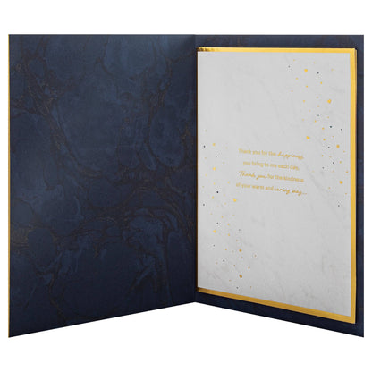 Birthday Card for Loved One - Dark Heart Pattern Design