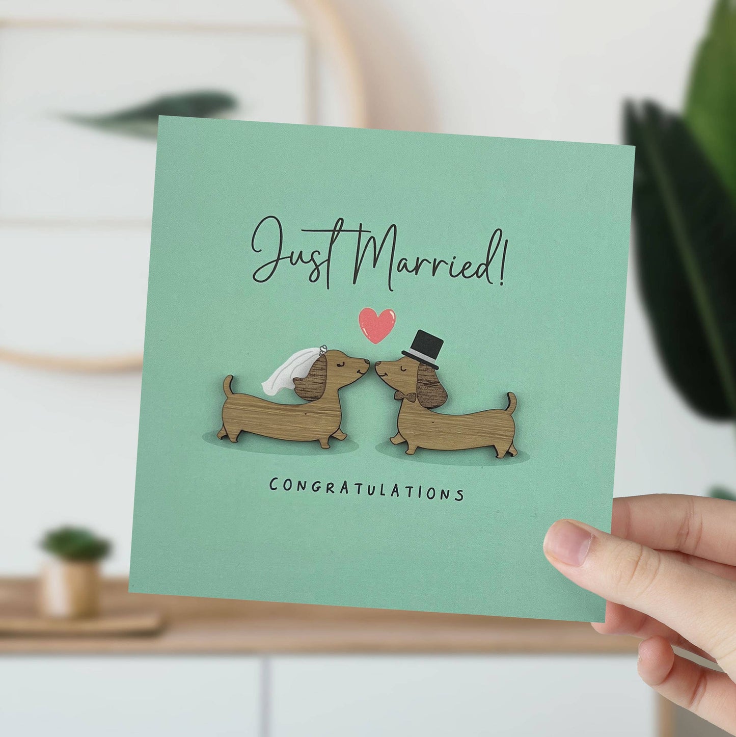 Sausage Dog Wedding Card
