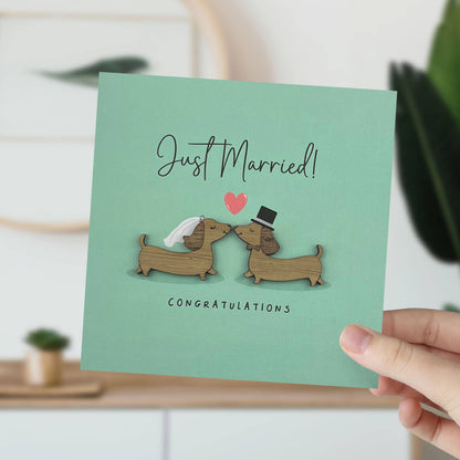 Sausage Dog Wedding Card