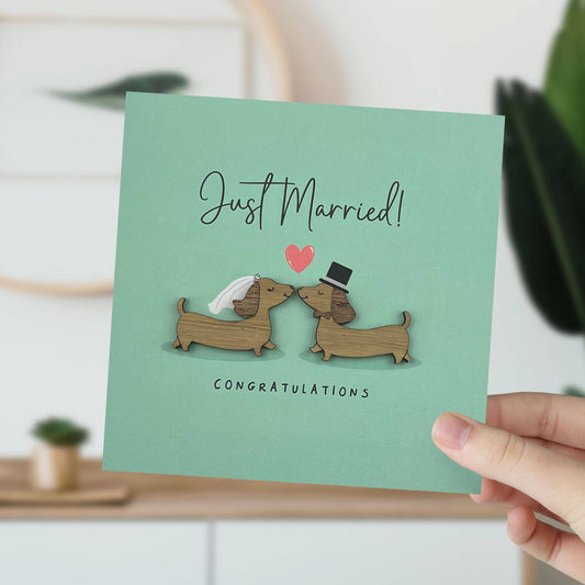 Sausage Dog Wedding Card