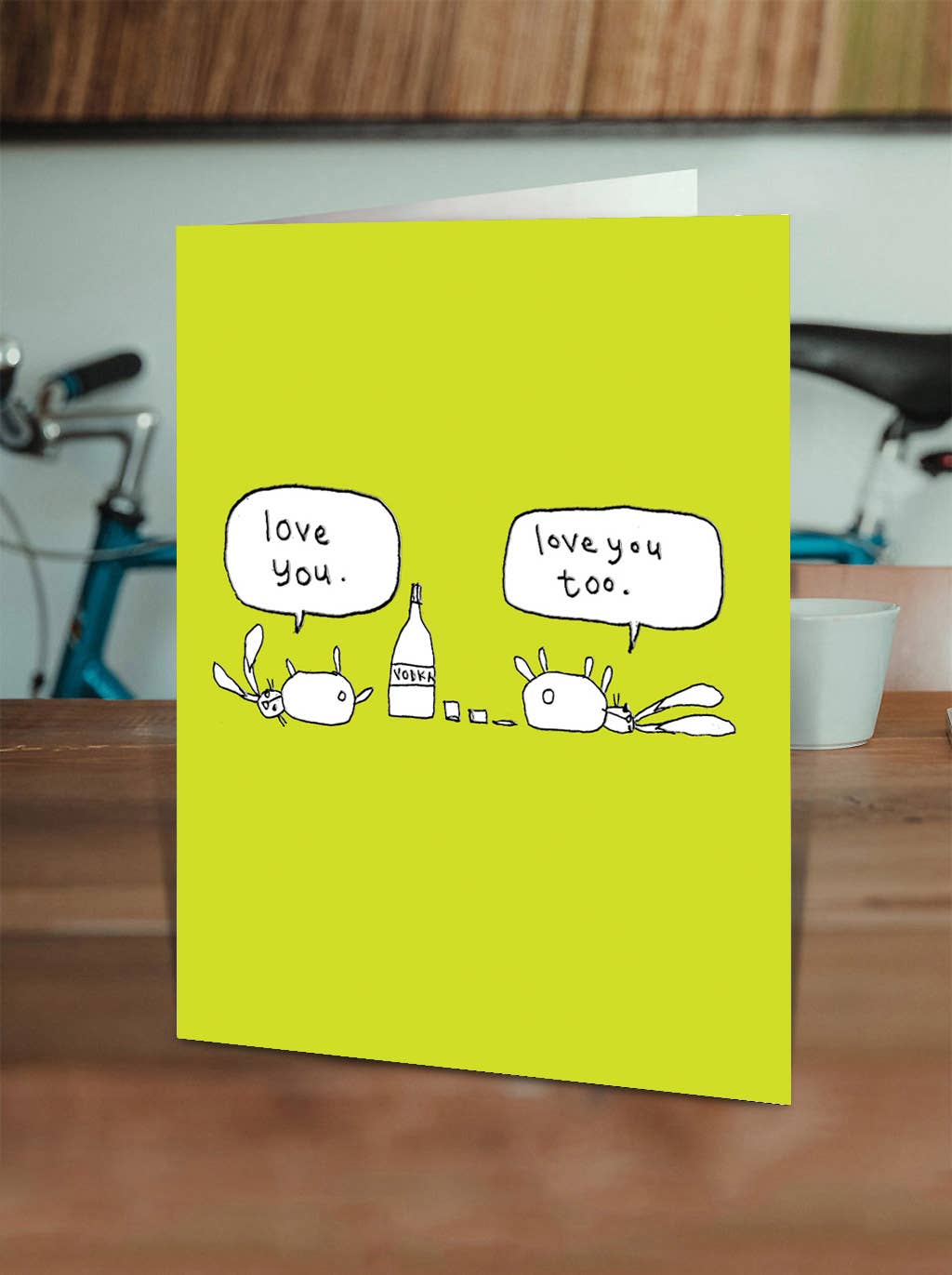 Funny Birthday Card - Embossed Love You Greetings Card