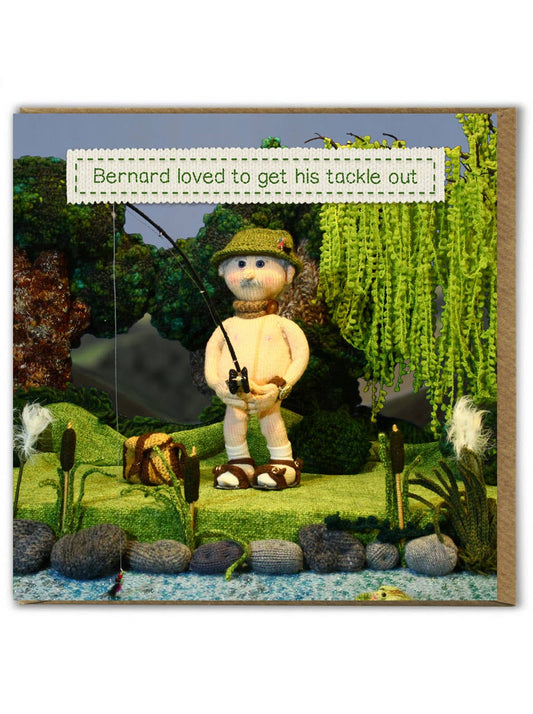 Funny Birthday Card - Tackle Out by Nudinits