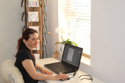Birthday Floral Fruity Cocktails Hand-Finished Sequin Card