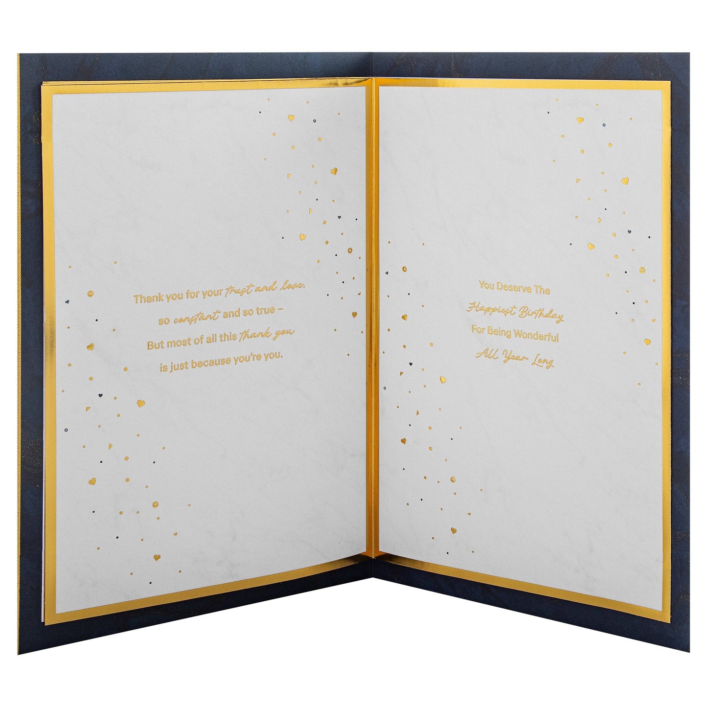 Birthday Card for Loved One - Dark Heart Pattern Design