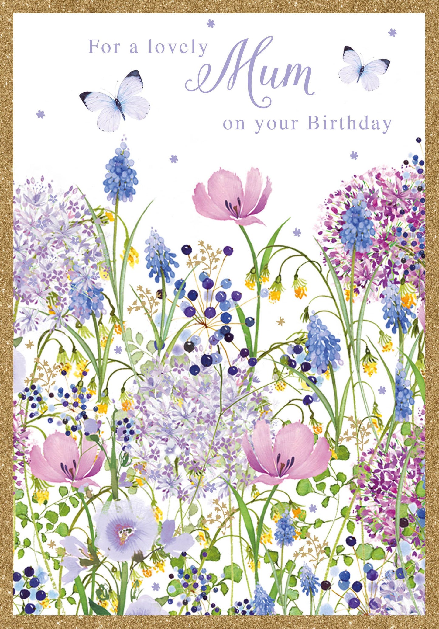 MUM Birthday Card with Ditsy Floral Design