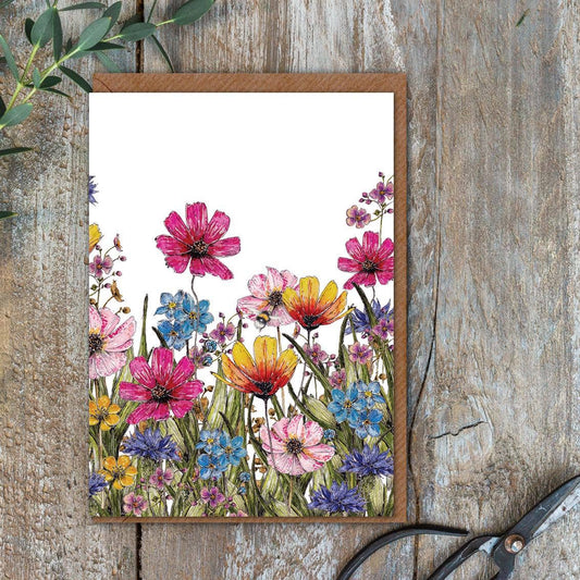 Wildflower Blooms Card (Cello-Free)