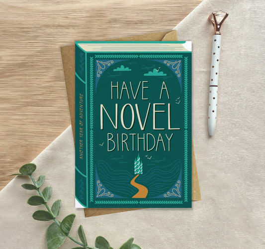Novel Birthday – Luxury Book Birthday Card