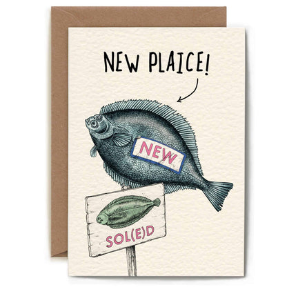 New Plaice Card - Housewarming Card - New Home Card