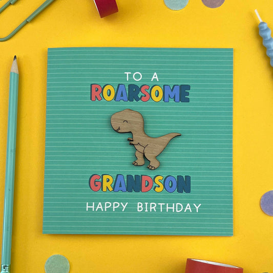 Roar-some Grandson Birthday Card