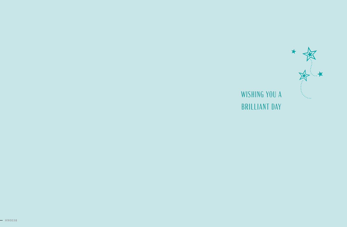 Birthday Card, Dad, Stars On Aqua