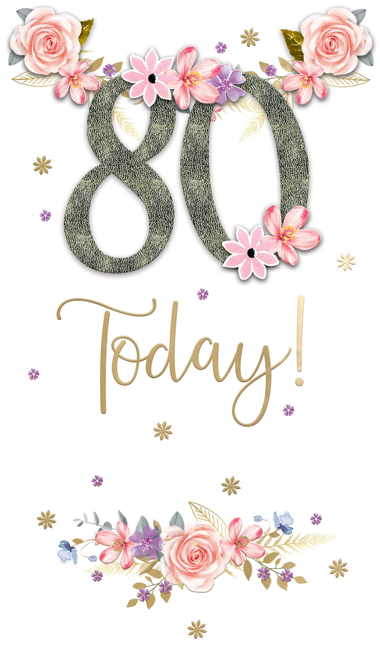 80th - Flowers - Champagne - Second Nature