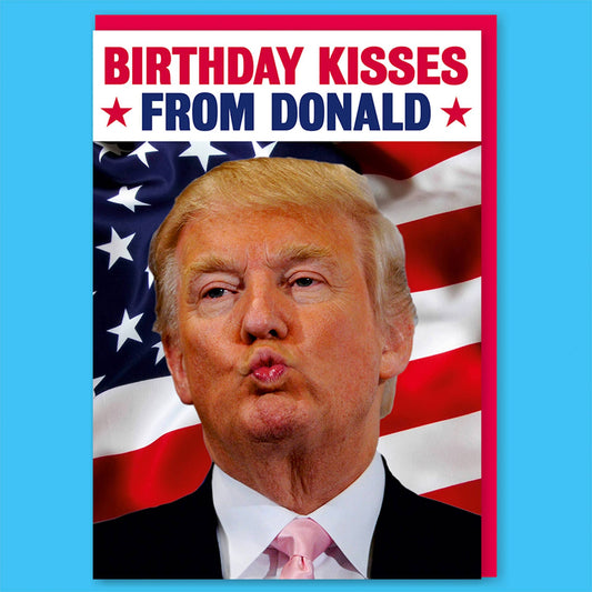 Birthday Kisses From Donald Greeting Card