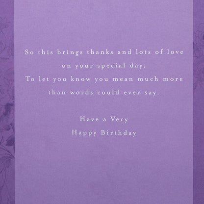 Birthday Card for Daughter with Floral Design and Verse