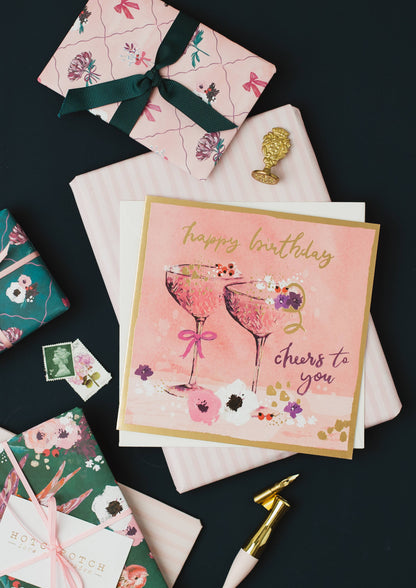 Maison Open Birthday Two Glasses Birthday Cheers To You