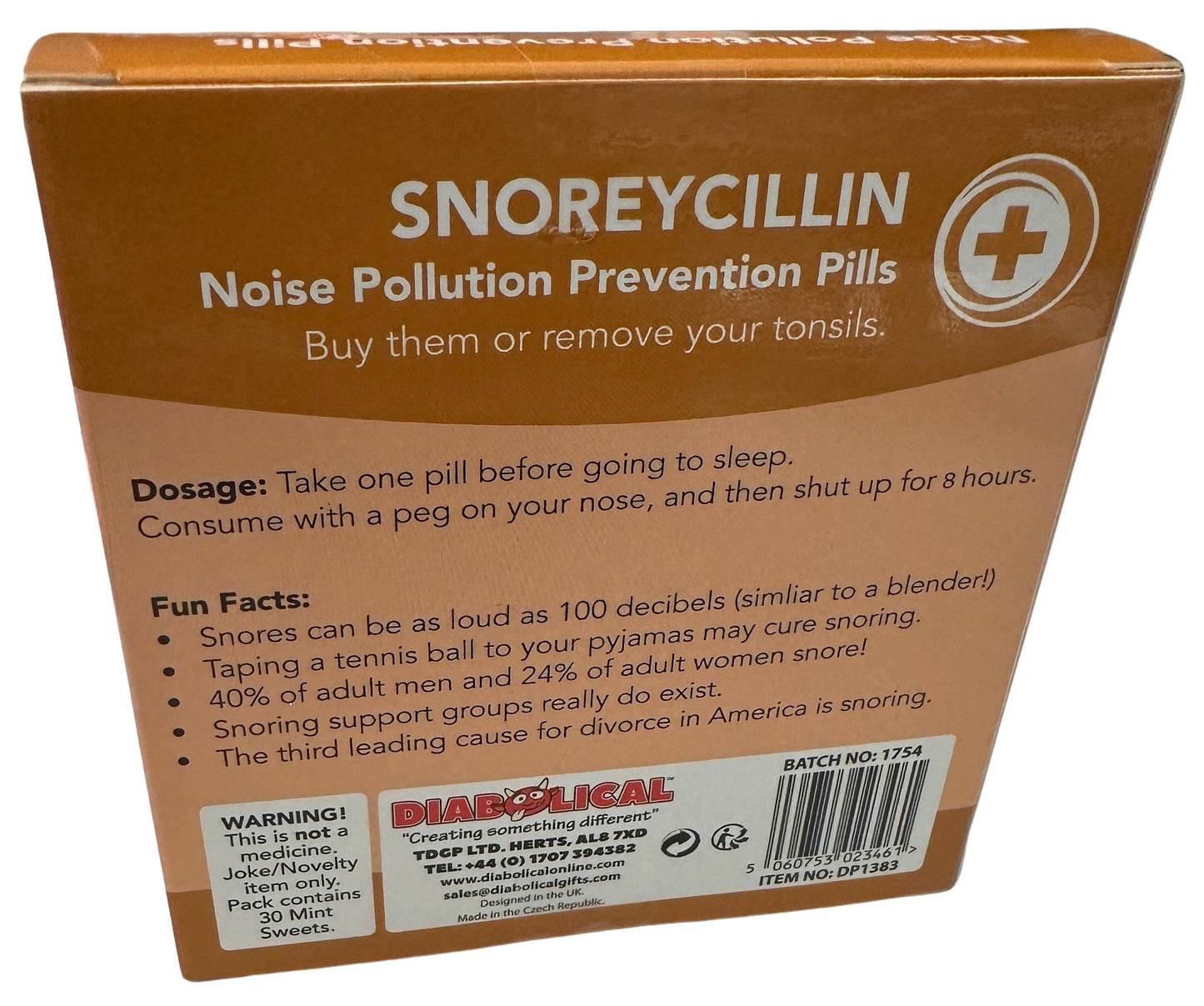 Snoreycillin - Stocking Fillers, White Elephant, Christmas