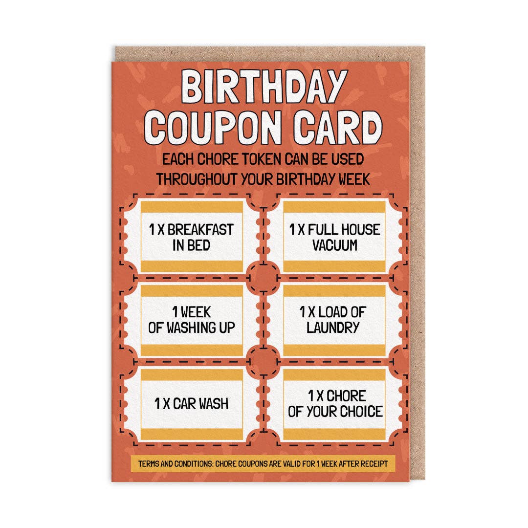 Birthday Week Coupon Card (9483)