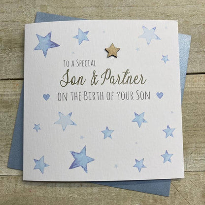 6 X Son & Partner - Birth of Son - Blue Stars (S520)