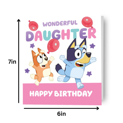 Bluey 'Daughter' Birthday Card