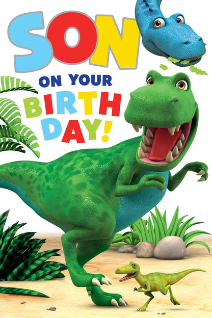 Dinosaur Roar Son Birthday Card