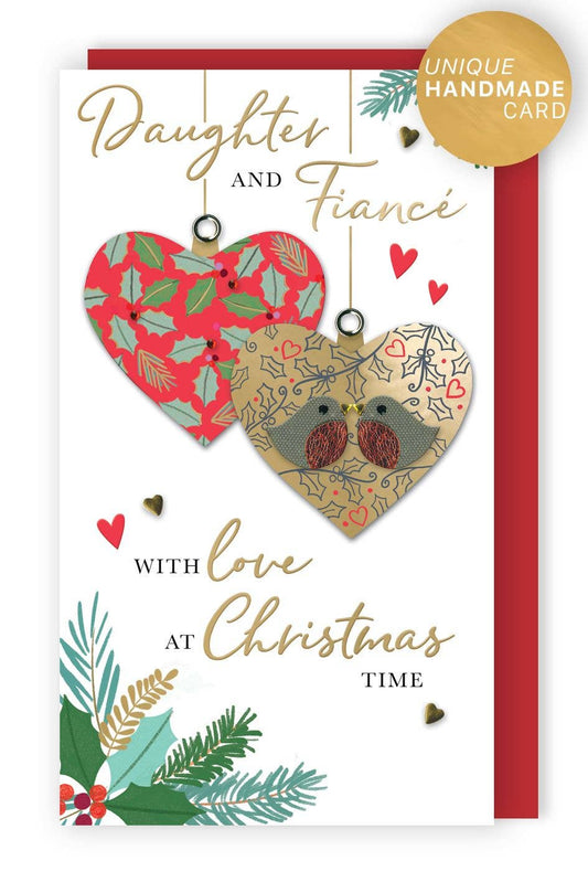 Daughter&Fiancé-Bauble-Christmas Card-Champagne-SecondNature