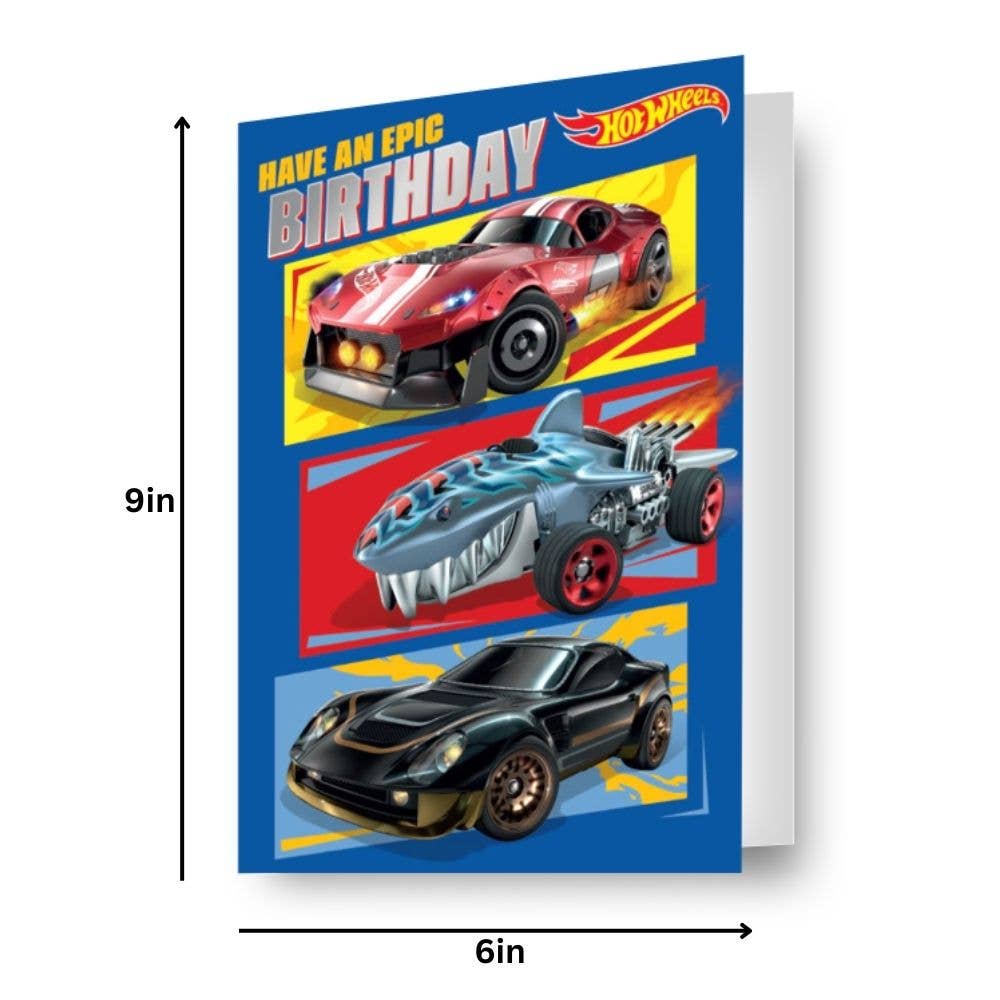 HOT WHEELS LENTICULAR 3D-EFFECT CARD