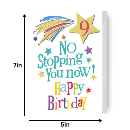 Brightside Age 9 Birthday Card
