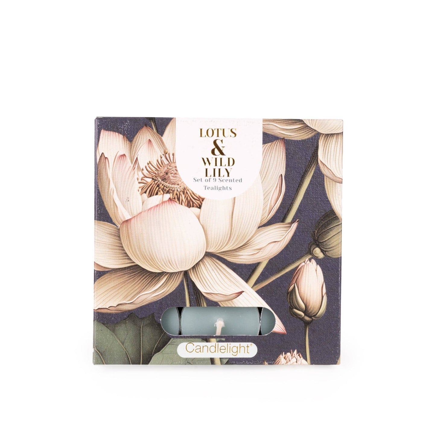 Set of 9 Tealights - Lotus & Wild Lily