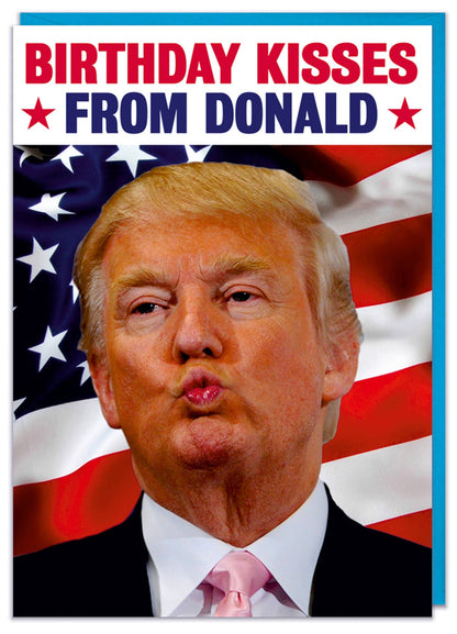 Birthday Kisses From Donald Greeting Card